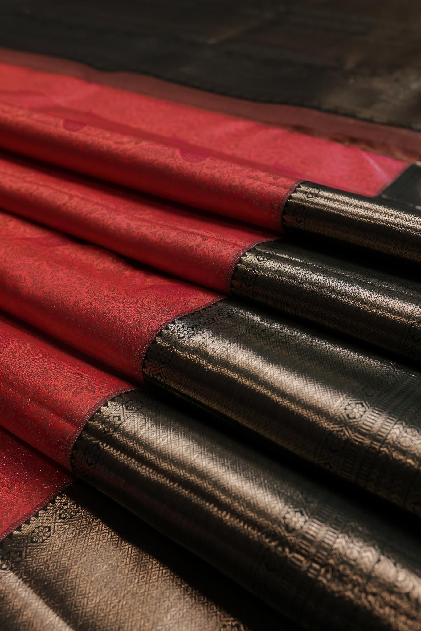 Georgia Peach Kanchpuram Silk Saree