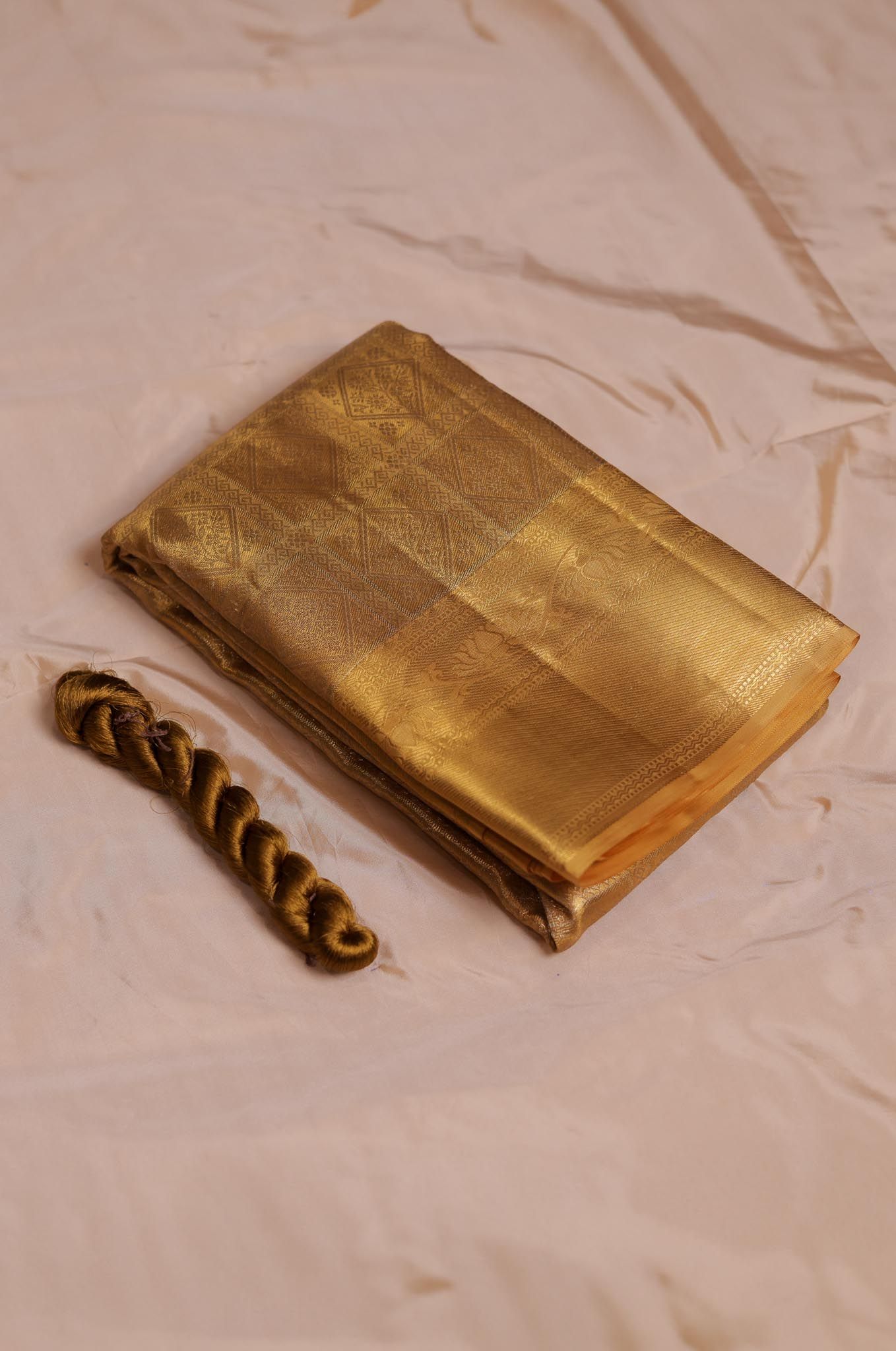Yuma Gold Kanchipuram Silk