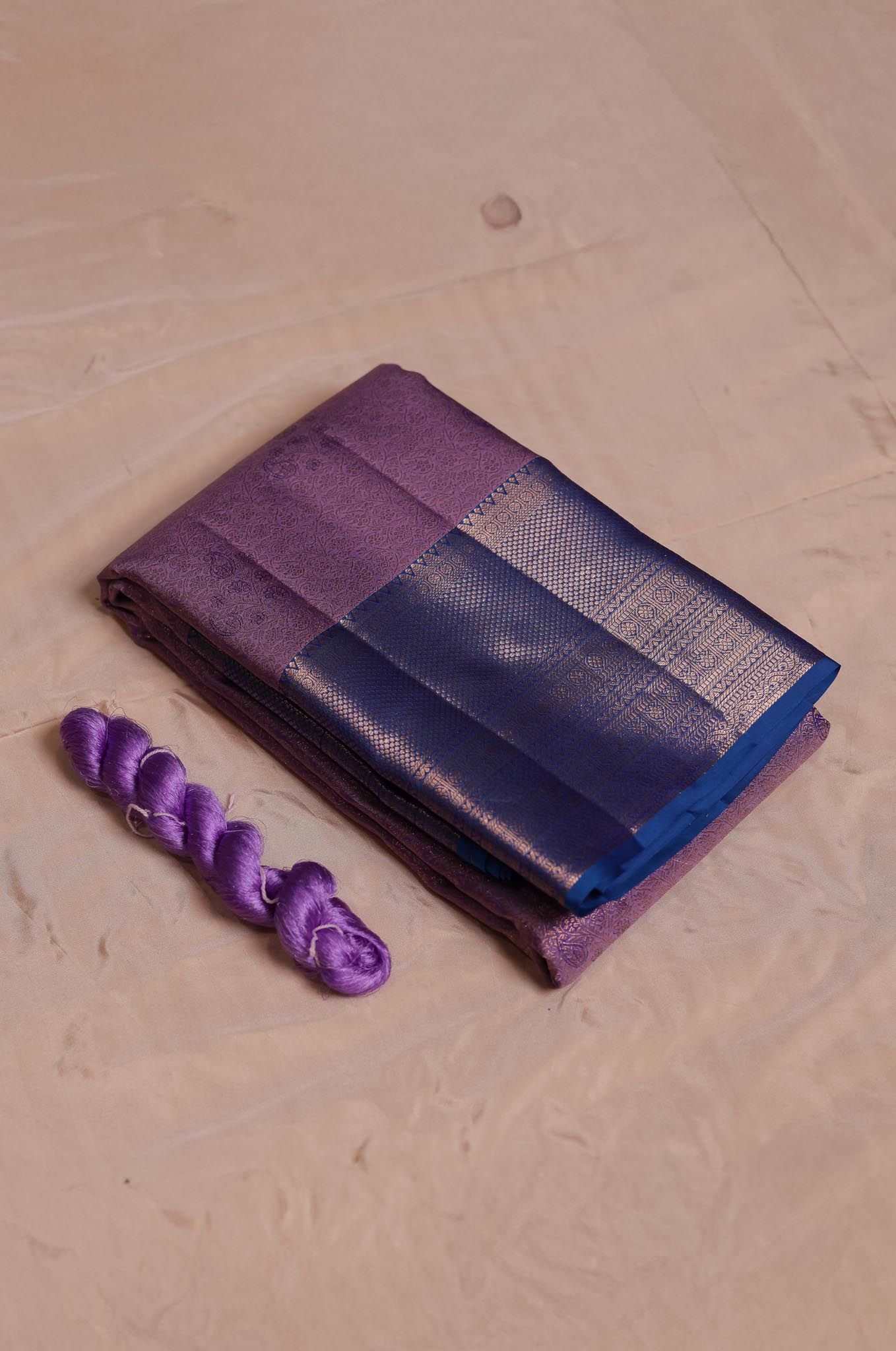 Merun Purple Kanchipuram Silk