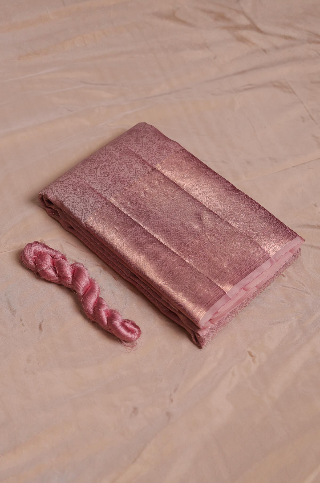 Soft Pink Kanchipuram Silk Saree