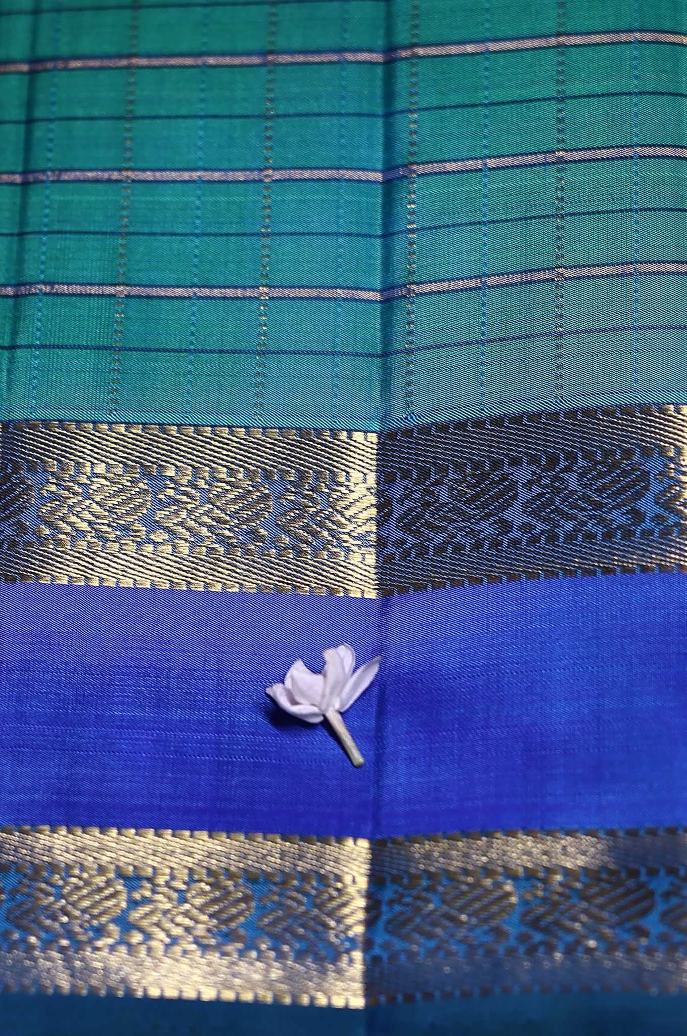 Lush Green Arani Silk Saree