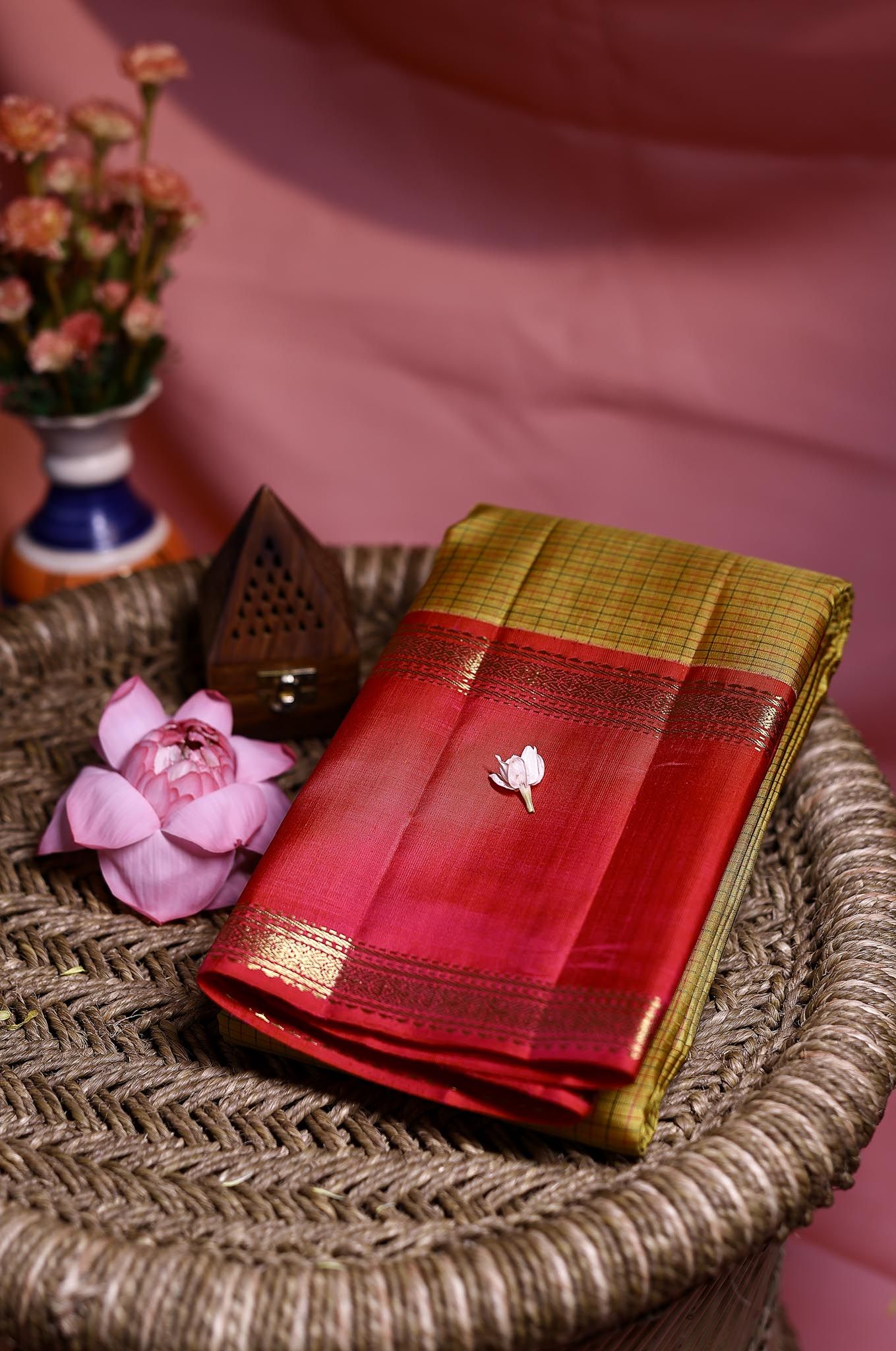 Taxi Yellow Arani Silk Saree